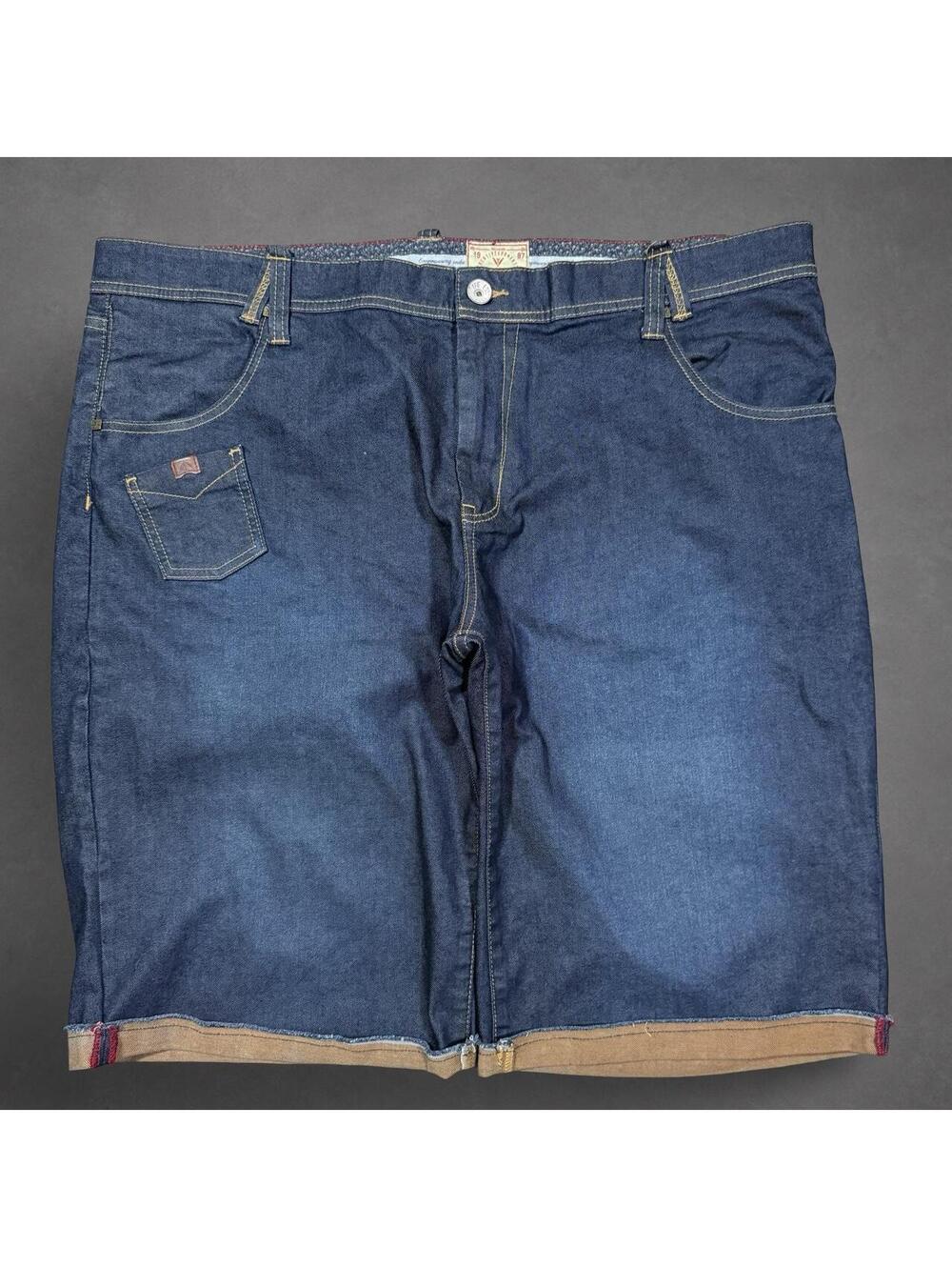TFG Co Denim Jorts Shorts 44 Dark Wash Baggy